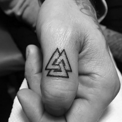 Valknut with the tree of life inside done by Mike - South Africa, JHB : r/ tattoos